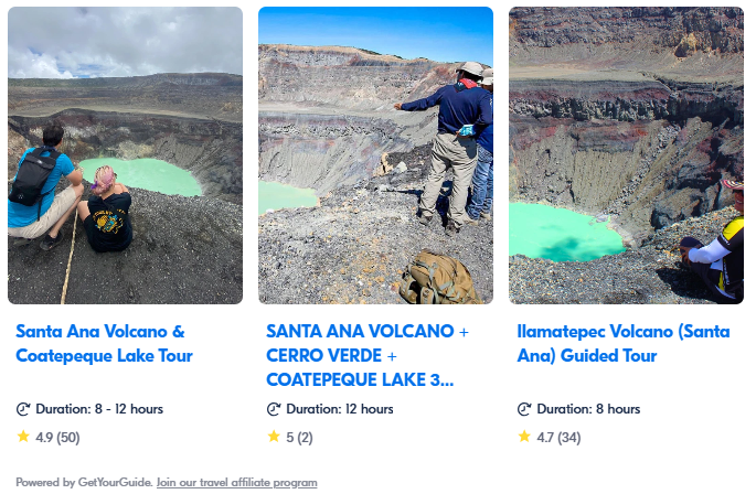 Santa Ana Volcano Tour with GetYourGuide