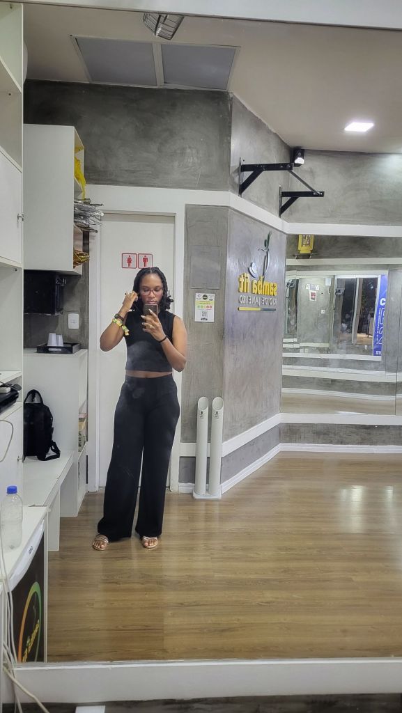 Warming up at Samba Fit